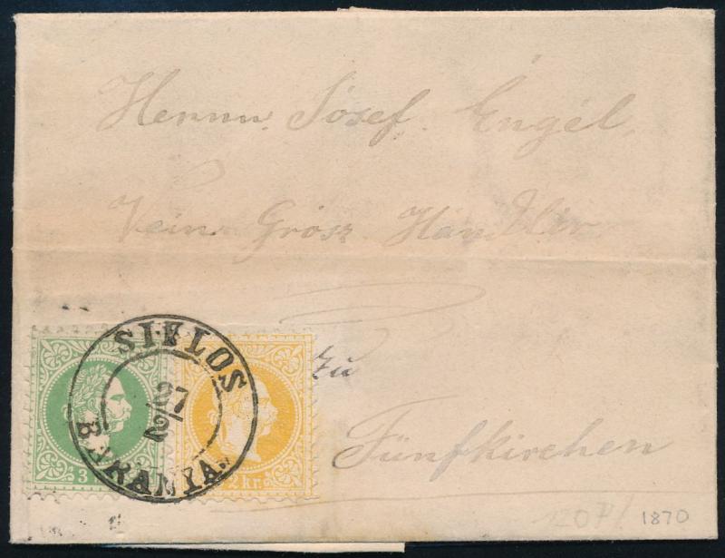 1867. könyvnyomatos kiadás SIKLÓS/BARANYA bélyegzéssel